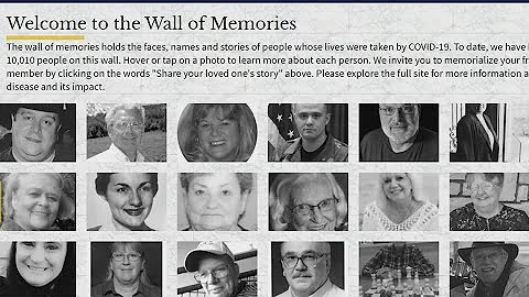 Loved ones lost to COVID honored with digital memory wall