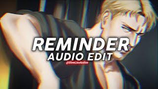 reminder - the weeknd {Edit Audio}