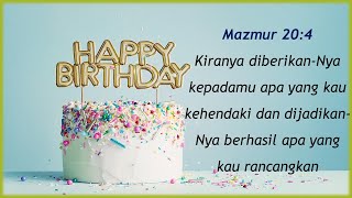 Selamat Ulang Tahun Adik-adik KAKR GBKP Runggun Cililitan (4 - 10 January 2021)