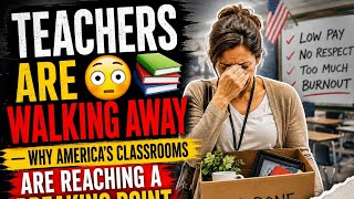 Teachers Are Walking Away 😳📚 — Why America’s Classrooms Are Reaching a Breaking Point