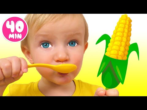 Sí Sí Verduras Canción + otras Canciones Infantiles con Katya y Dima