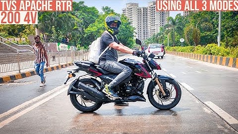 2021 APACHE RTR 200 4V BS6 RIDING MODES REVIEW - USING ALL 3 MODES