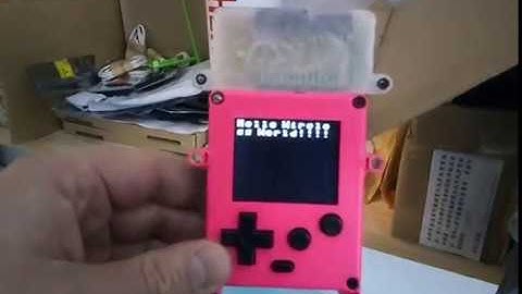 Pokitto Bluetooth hat (unedited quick demo)