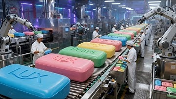 Inside a Modern Plant: Raw Slime to Vibrant, Fragrant Soap Bars 🧼✨ (Fragrant Soap Bars Full Process)