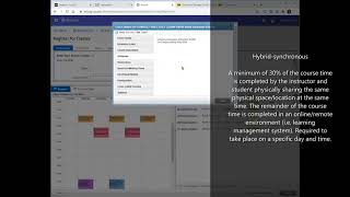 How to view course modalities in Banner 9