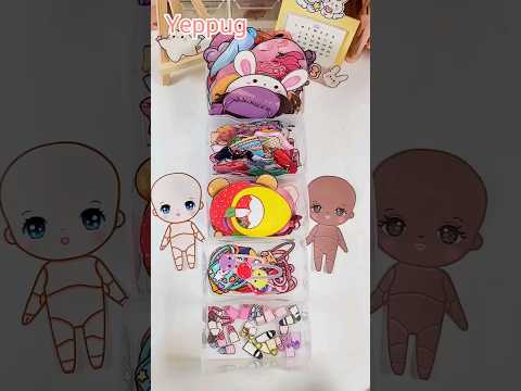 (초은 vs 티나) #<strong>grape</strong> #peach #shorts #diy #paperdolls 예뿍 종이구관 종이인형