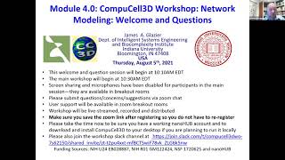 Celebrity CC3D Workshop Module 4.0: Welcome and Orientation for Day 4 August 5th 2021 Net Worth