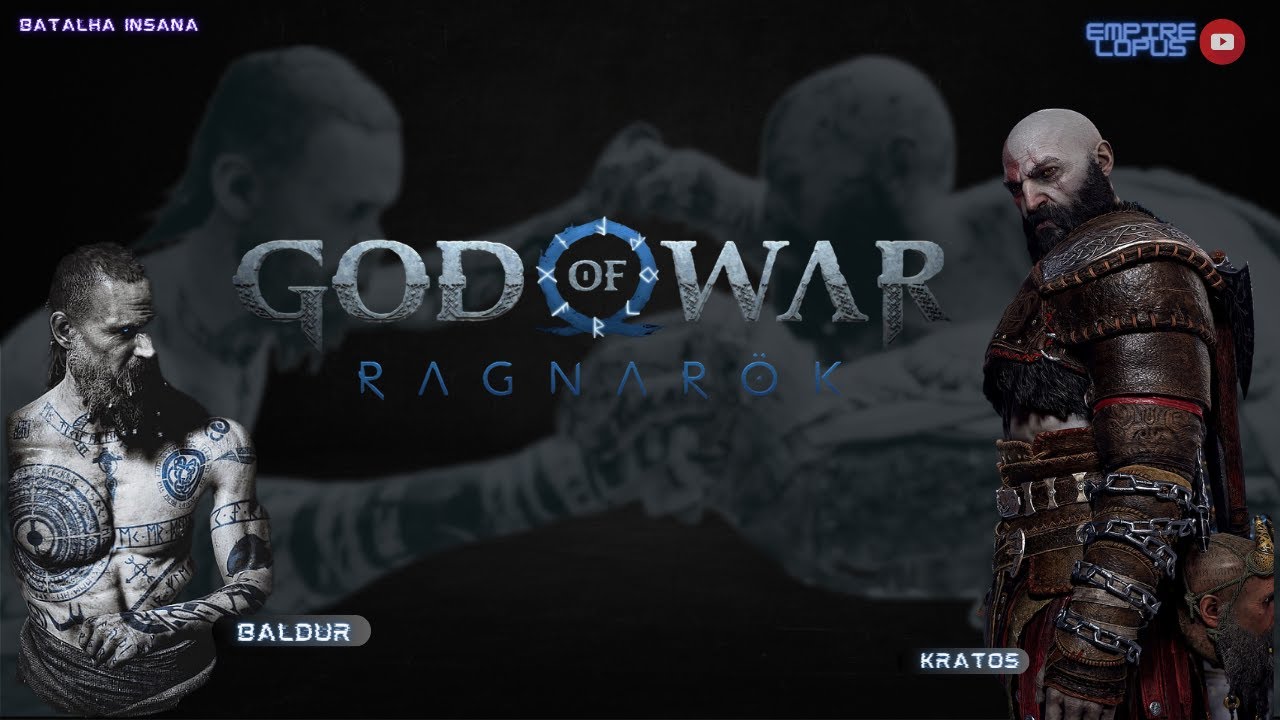 Kratos vs Baldur God of War Ragnarok - YouTube