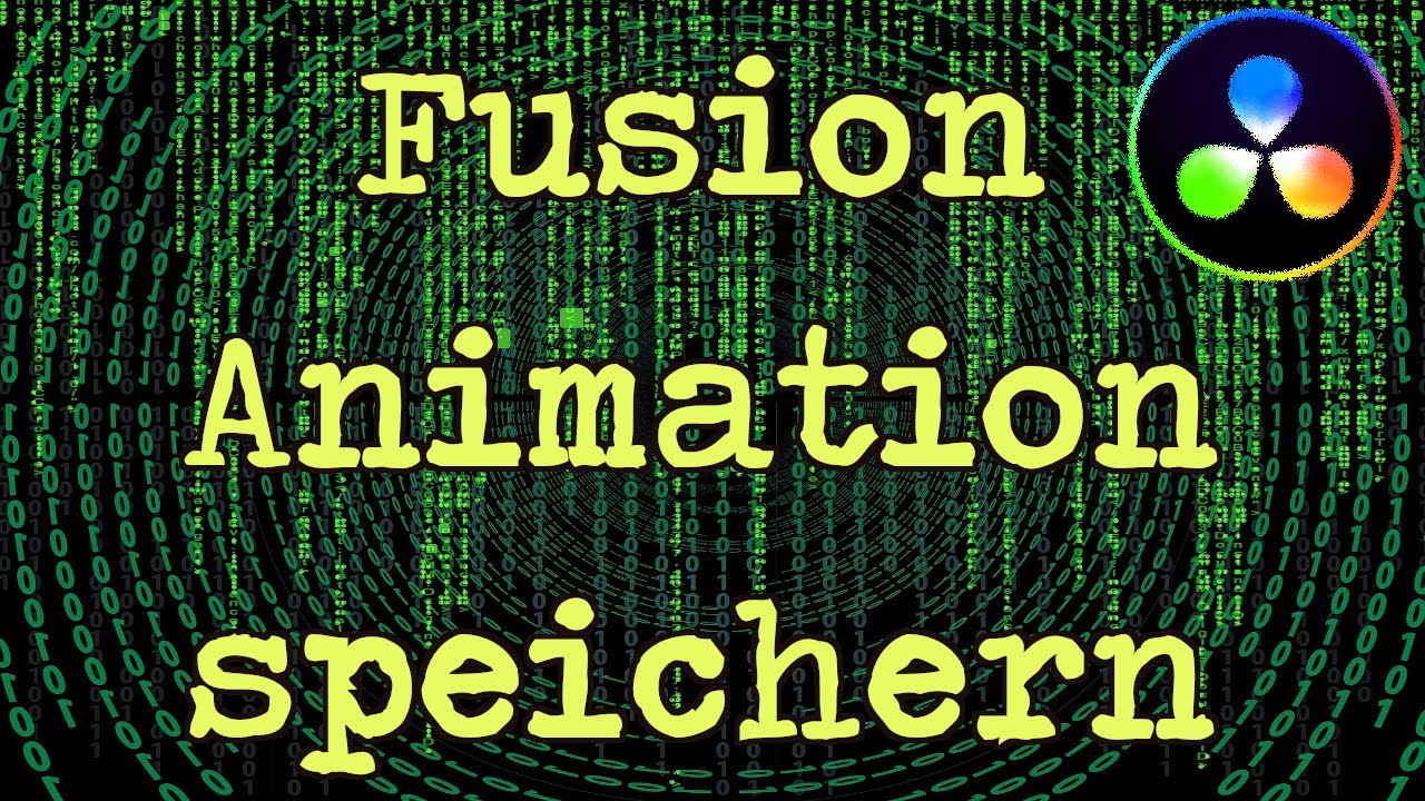 Fusion Animation speichern in DaVinci Resolve 16 - Tutorial Videoverarbeitung [DEUTSCH]