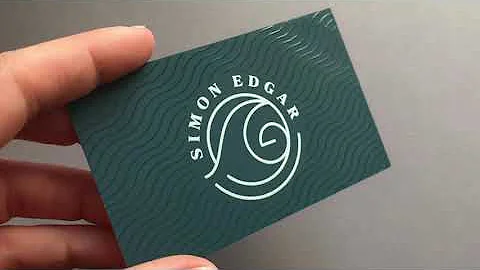 Raised Spot UV Business Cards