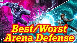 The BEST & Worst Arena Defense Setup Right Now in my Shard Let's FIND OUT! Marvel Strike Force