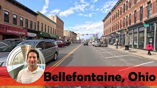 Driving on Main Street in Bellefontaine Ohio