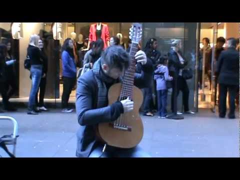 A Talented Guitarist Tom Ward playing in Pitt Street Mall Sydney 2011 - (Part 4)