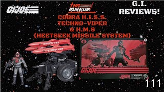 G.I. Joe Classified Series Cobra H.I.S.S. Techno-Viper & H.M.S {HEETSEEK MISSILE SYSTEM} Review