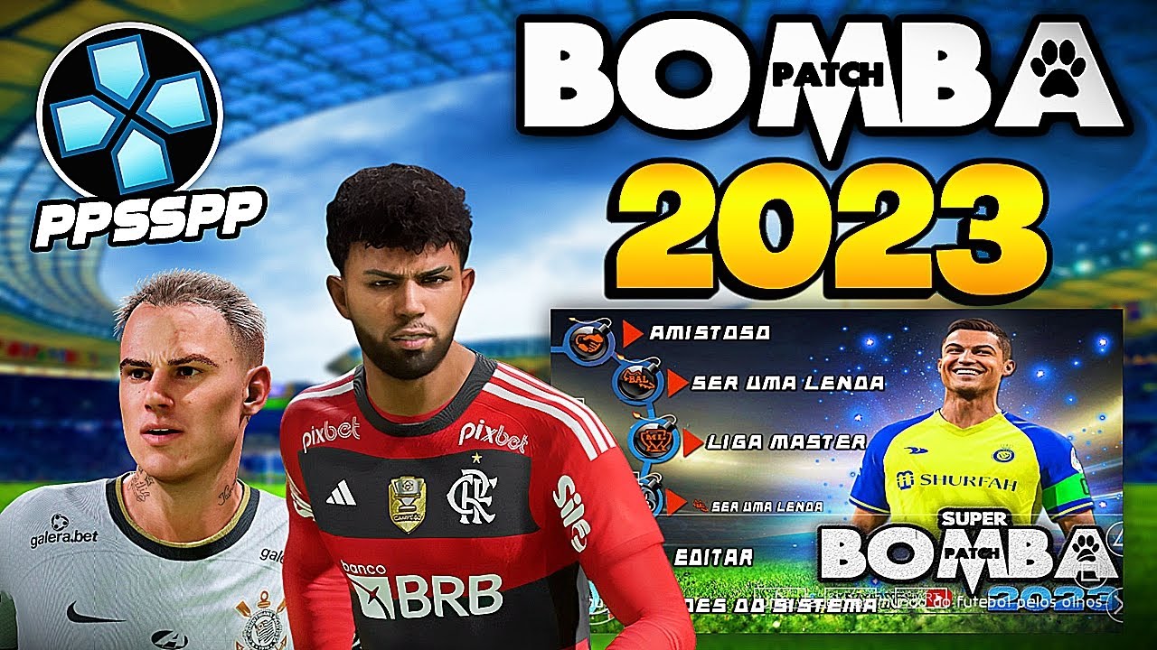 PES Efootball atualizado2022 para ppsspp/psp Android séries A,B,C,D do  Brasil. 