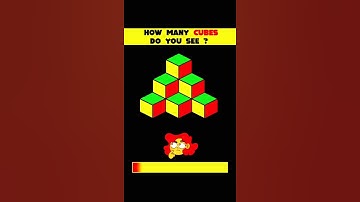 Test Your IQ : How Many Cubes Do You See ? ! | Riddles Puzzles for IQ | #shorts #viral #paheliyan