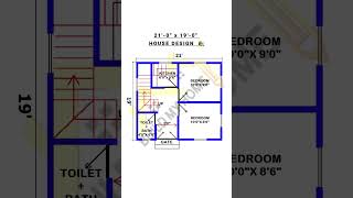 21 x 19 home design/ 21 x 19 ghar ka naksha/ 21 x 19 makan ka design/ #buildmyhome #shorts #home #dj