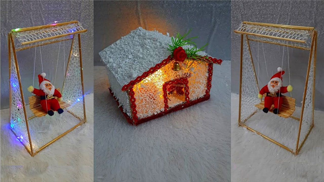2 Christmas house decoration idea at home🎄8 | Best out of waste Low budget Christmas craft idea🎄8
