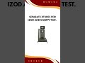 FEATURES OF Izod Charpy Impact Tester