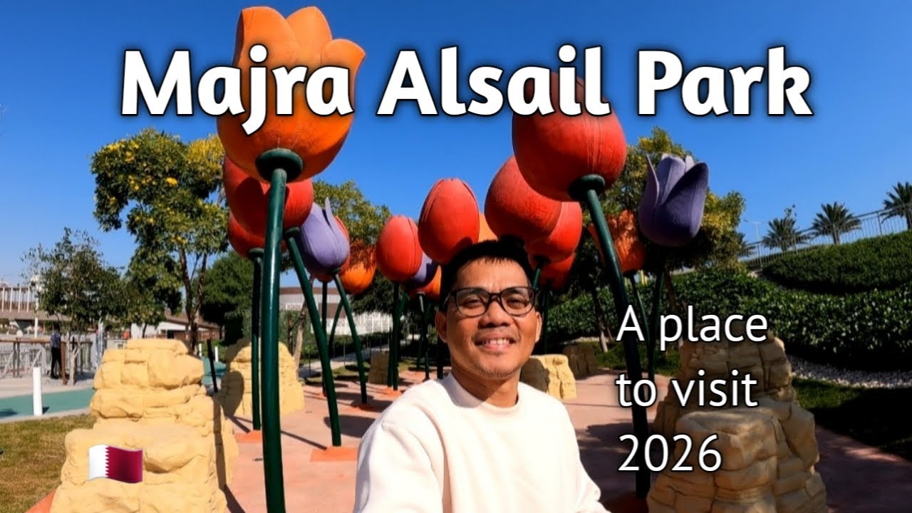 I visited Majra Alsail Park - A place to visit 2026 😱 Newest Park in Lusail Qatar