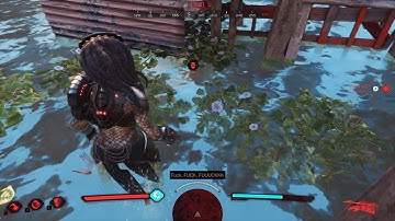 FEMALE PREDATOR #31 (1v4 PVP GAMEPLAY) - Predator: Hunting Grounds