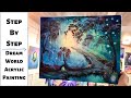 Magical Forest STEP by STEP Acrylic Painting Tutorial (CBF Presents)