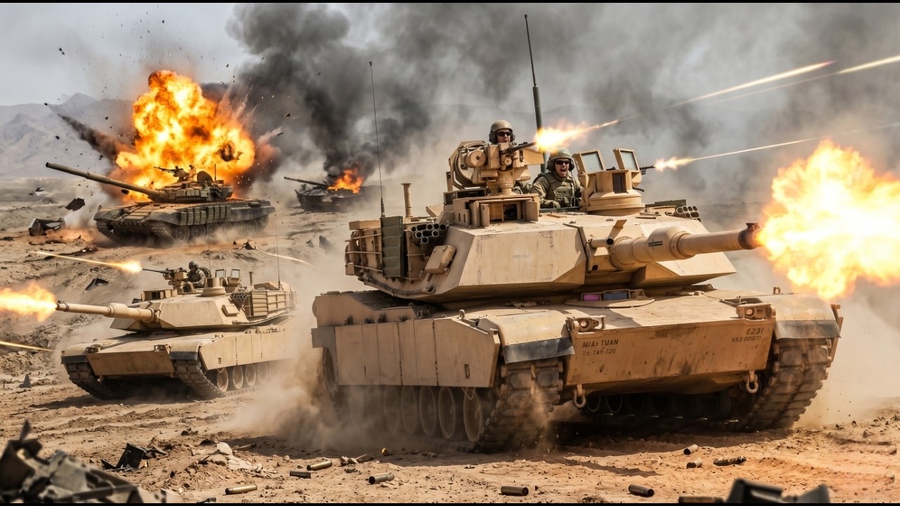 Iran Panic! M1A2 Abrams - Absolute Battlefield Destruction Witnessed!