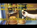 DIY water filter.  3 gallon-12 litre capacity  no tools no electricity.