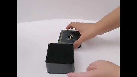 Collective decorative small square tin box for toy blind box packaging metal tin cans