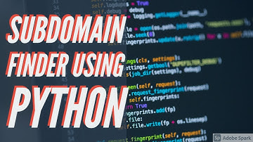 Subdomain Finder | Python for ethical hacking 4#