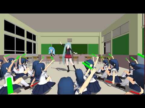 【MMD】教室でthe_secret_gadenを踊ってみた【Lat式ミク】