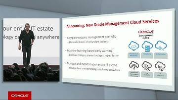 Larry Ellison Announces New Oracle Management Cloud Services