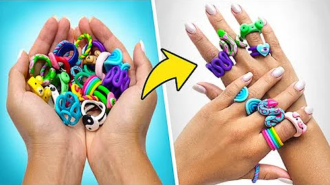 Let's Make Rainbow Polymer Clay Rings For Any Occa...