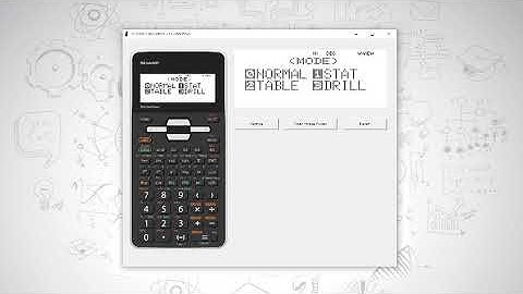 Modes on the Sharp EL-W535SA scientific calculator
