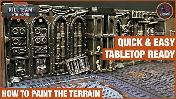 PAINT KILL TEAM INTO THE DARK TERRAIN - Quick Easy Techniques - Tabletop Ready Standard - Warhammer