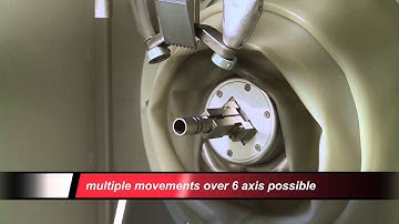 Roblast: Robotic assisted sandblasting installation