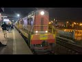 Дизельный поезд ЧМЭ3-3822 тащит 002 СДК ПИСИЕР на станции Кунцевская. 25.06.2023.