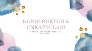 Celebrity Program Konstruktor & Enkapsulasi ( Java) Wealth
