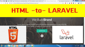 Convert HTML template to Laravel Blade