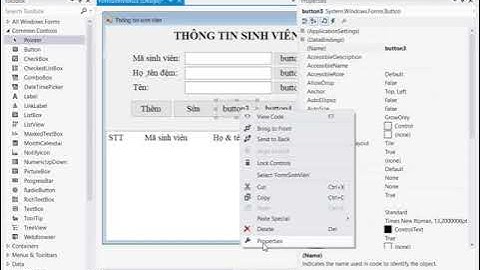 Lập trình C# ADO.NET Disconnected Model, Thêm, Sửa, Xóa, Tìm.