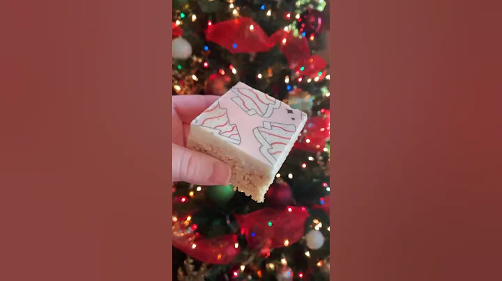 Pink Christmas Rice Krispie Treats @denises_delights_  🎄#christmasdesserts #ricekrispies