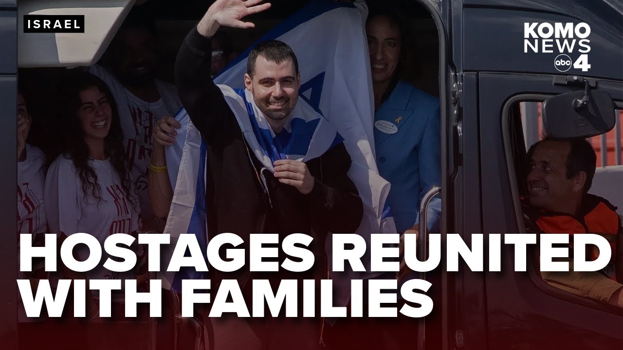 HOSTAGES RELEASED: Reaction from families as they are reunited with ...