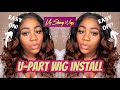 DIY U-Part Wig Install | Highlighted Ombre Brown Royal Wave Wig| My Shiny Wigs | MissUniqueBeautii