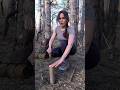 Suvival Skills: How to Split Wood Safely… #survival #bushcraft #skills #lifehack #viral #shortvideo
