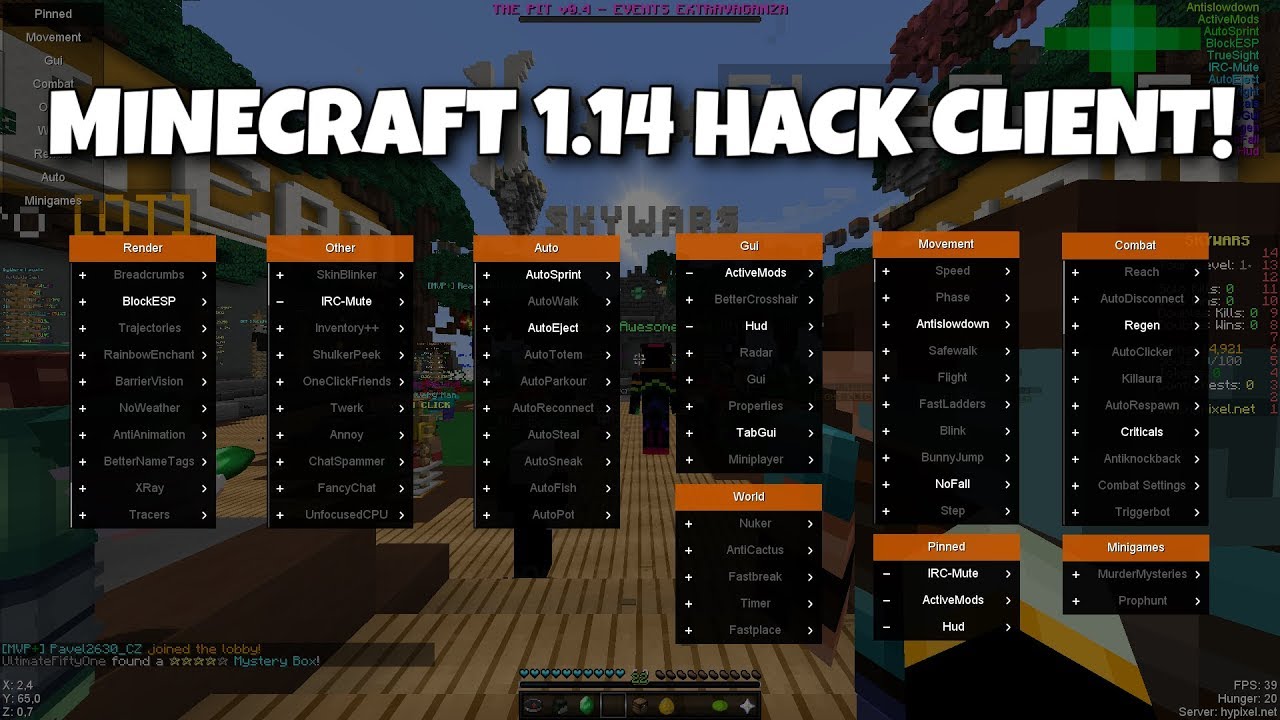 Minecraft 1.14.4 Hac