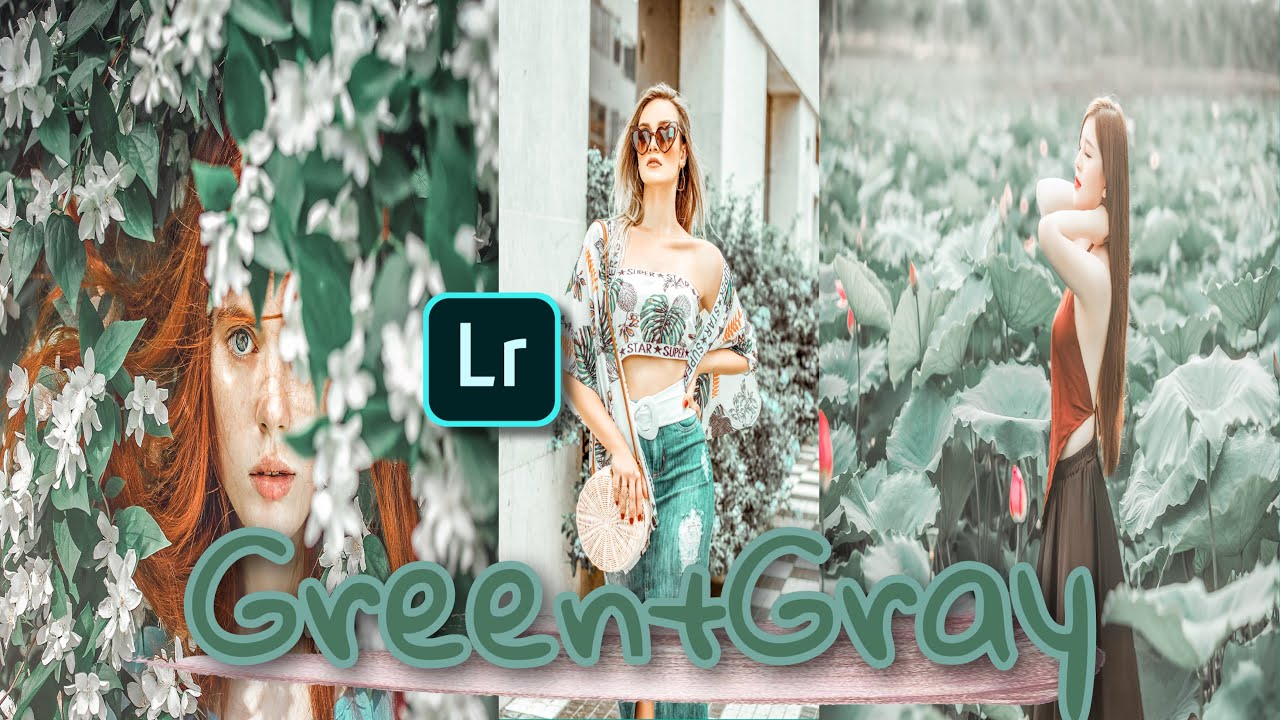 TUTORIAL EDIT FOTO LIGHTROOM [green+gray] PRESETS.