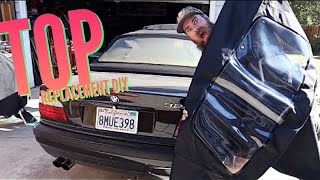 HOW TO REPLACE A CONVERTIBLE TOP E36 BMW screenshot 4