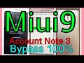 Redmi note 3 /4g /miui9 mi account unlock 100% ok