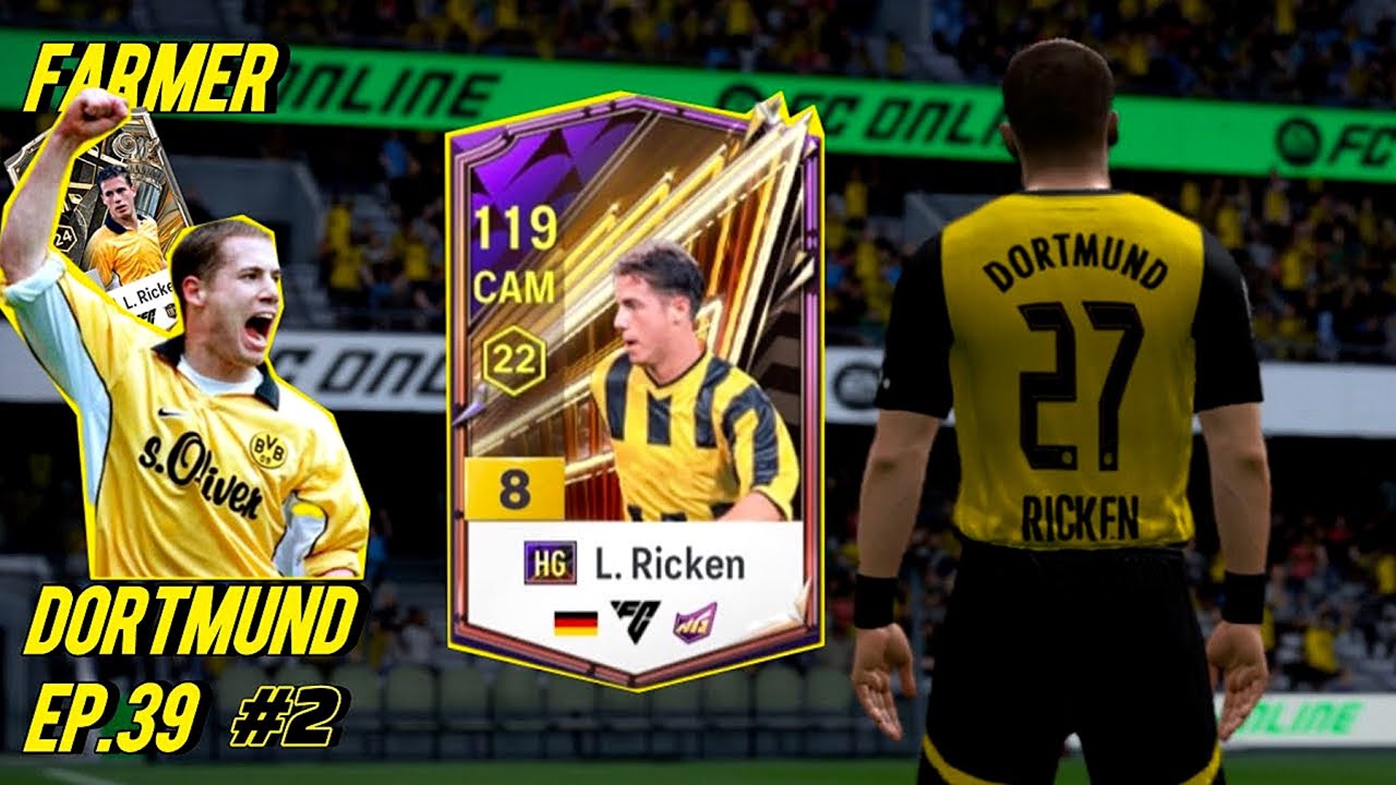 Cải thiện RICKEN mùa HG cộng 8 với đội hình sưu tầm Dortmund mạ vàng