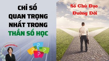 SỐ CHỦ ĐẠO ĐƯỜNG ĐỜI  Chỉ Số Quan Trọng Nhất Trong Thần Số Học. Giang Nguyễn TV